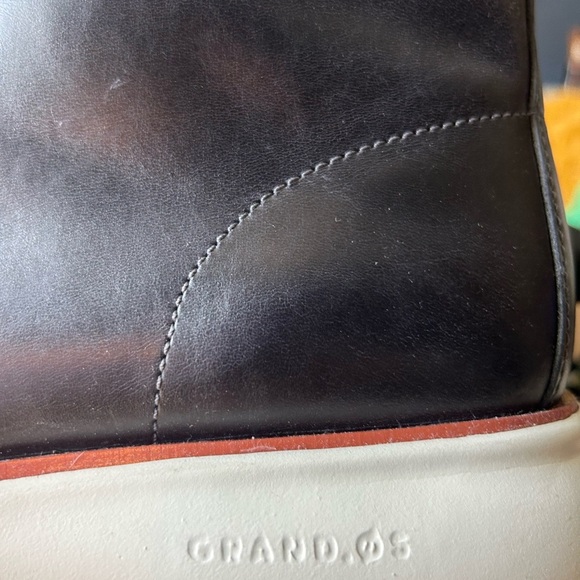 Cole Haan Navy Chukka Boots with White Sole - Picture 9 of 10